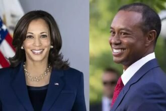 Tiger Woods and Kamala Harris