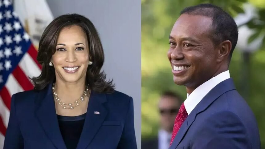 Tiger Woods and Kamala Harris