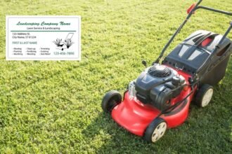 Lawn Service Business Cards