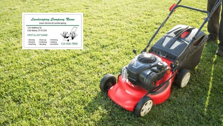 Lawn Service Business Cards